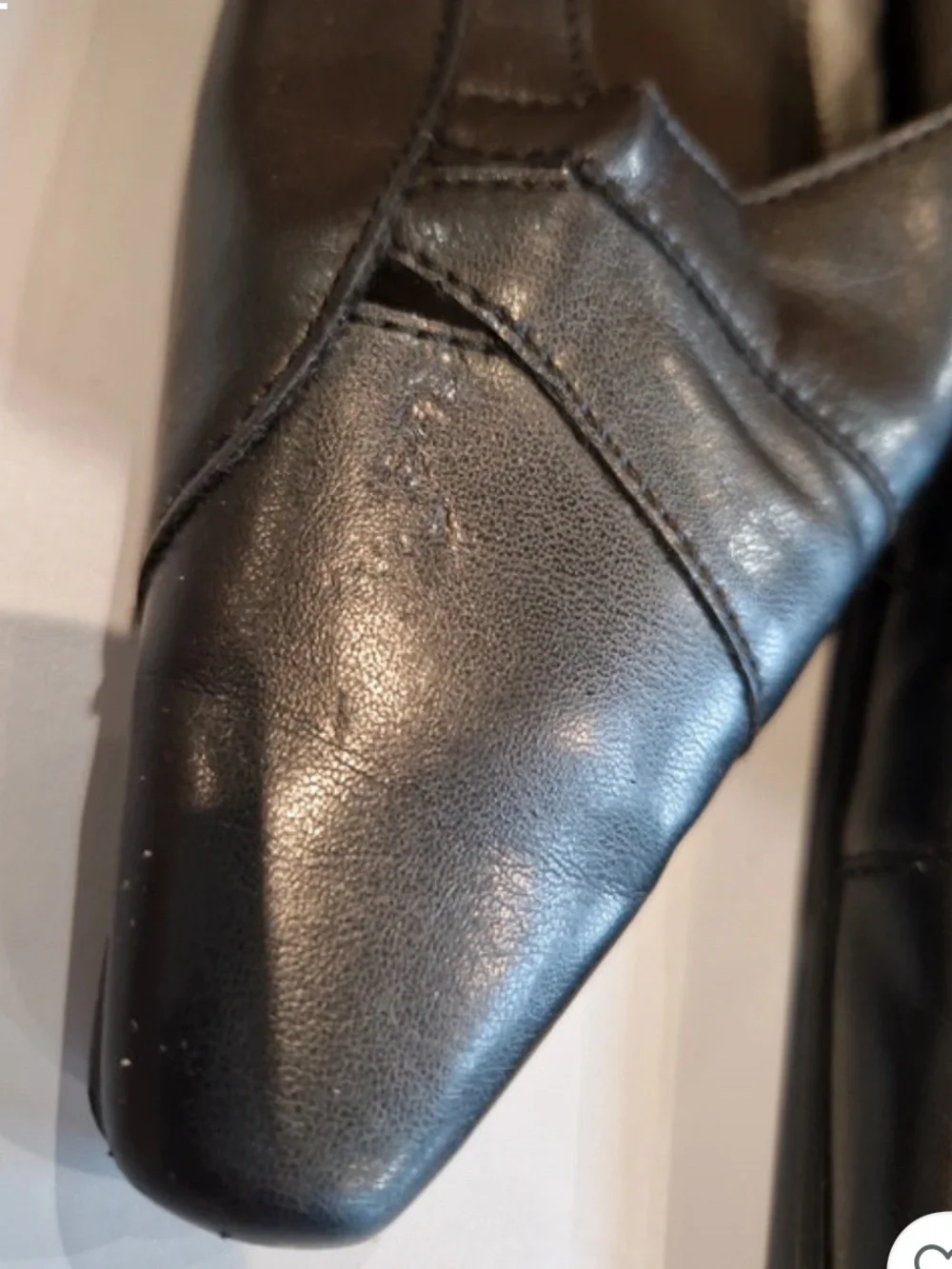 Gabor Black Pointed Slingback Loafers